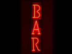 red neon bar sign to rent