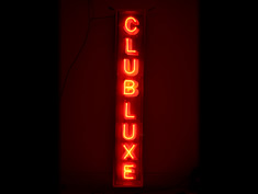 club luxe neon sign to rent