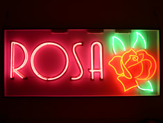 rosa neon sign