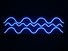 waves neon hire sign