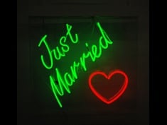 Just Married sign to hire