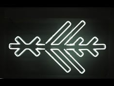 Snowflake 2 christmas neon to hire