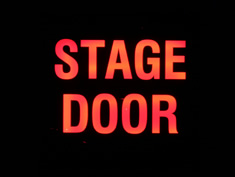 stage door lightbox to hire